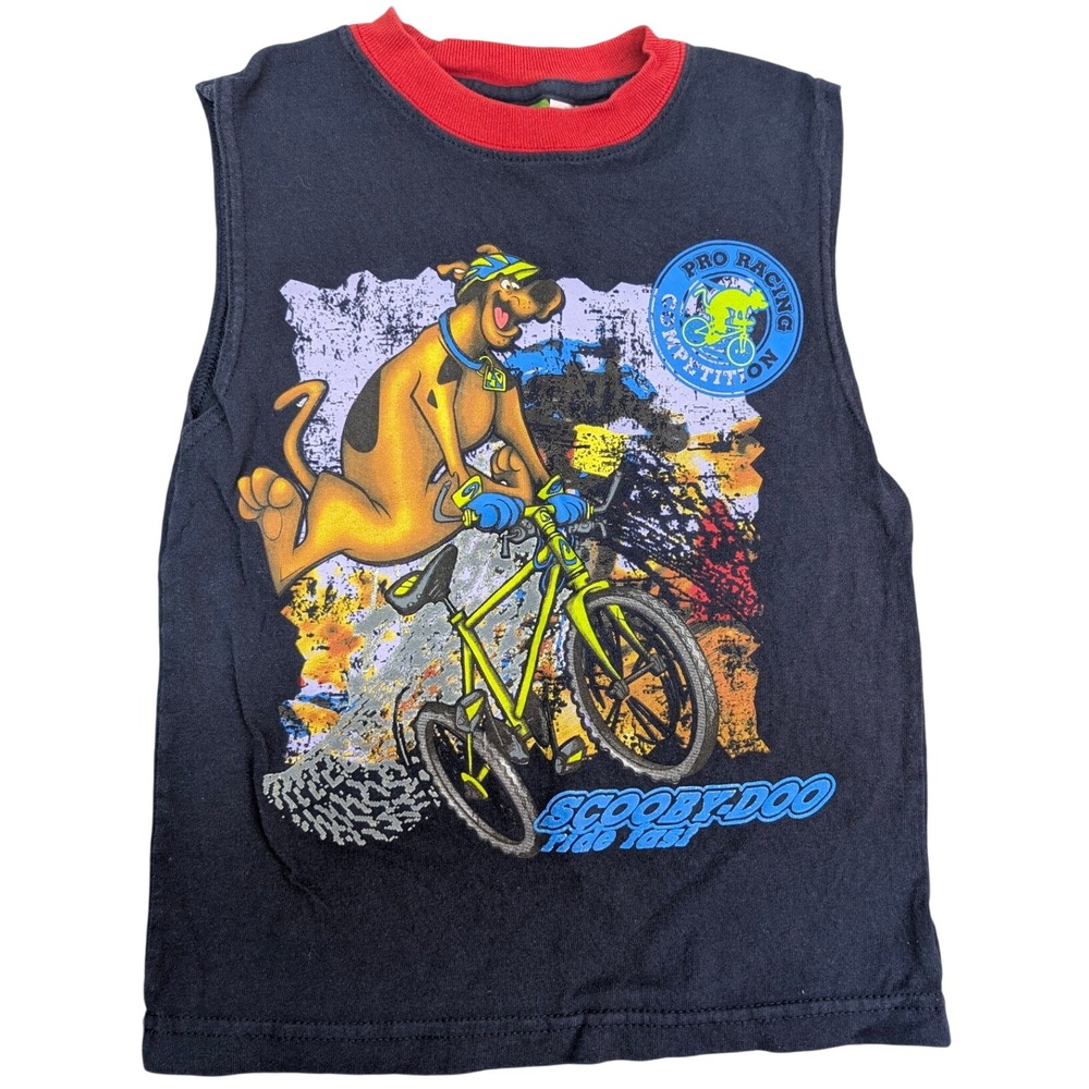 Cartoon‎ Network Scooby Doo Pro Racing Competition Shirt Kids Size 6 Retro Y2K